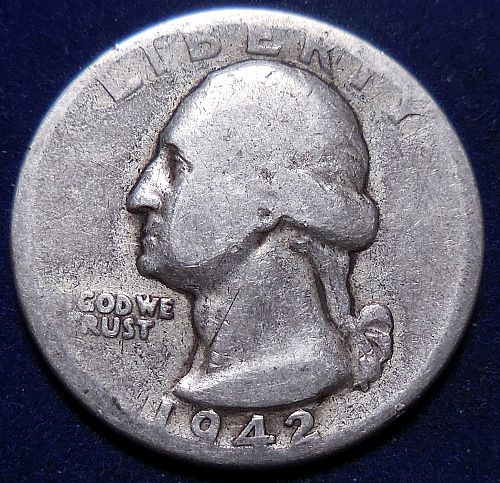 ✅1942-P Silver Quarter✅