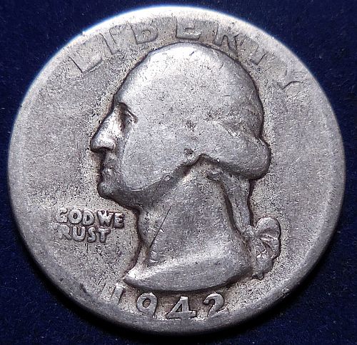 1942-P Silver Quarter Dollar