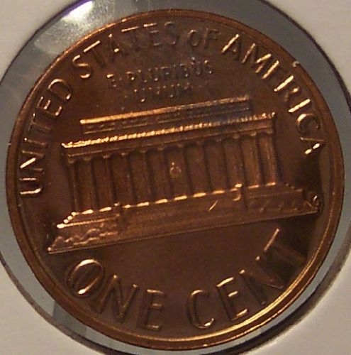 1980-S Deep Cameo Proof Lincoln Memorial Penny #0025
