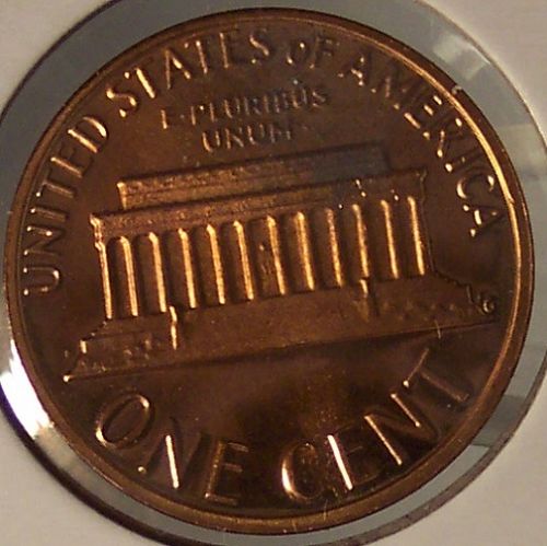 1980-S Deep Cameo Proof Lincoln Memorial Penny #0025