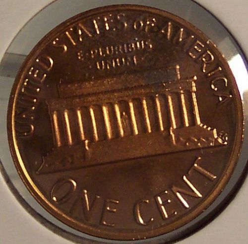 1980-S Deep Cameo Proof Lincoln Memorial Penny #0025