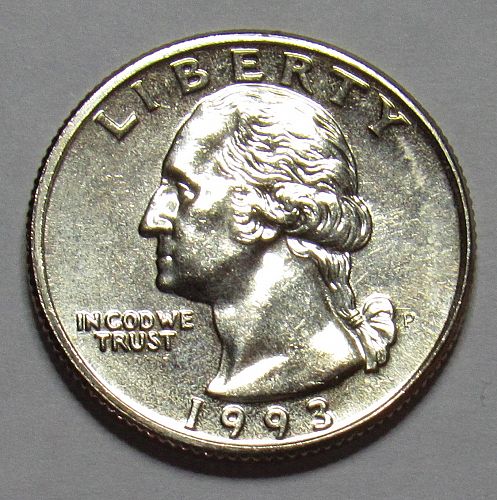 1993 P Washington Quarter BU