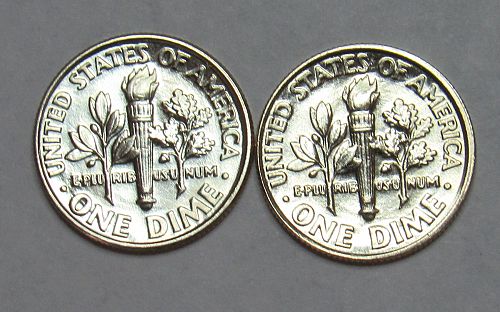 1993 P&D roosevelt Dimes in BU