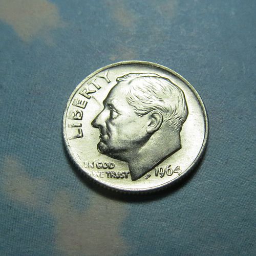 1964 ROOSEVELT DIME ~ 90% SILVER ~ COMBINED SHIPPING ~ LOT B925