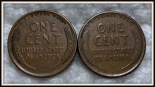 1934 - P,D 1C Lincoln Wheat Cents