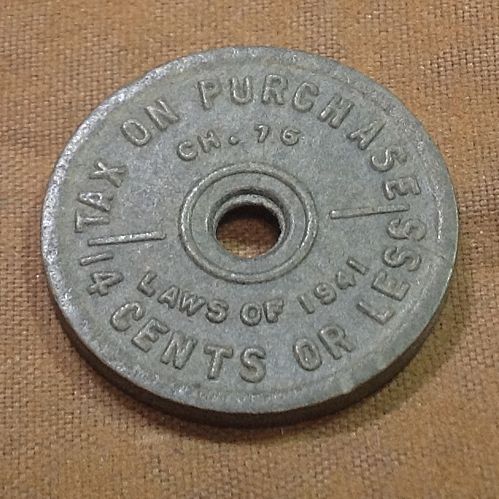 1941 State of Washigton sales tax token