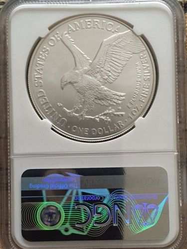 2021 T-2 SILVER EAGLE FDOI NGC MS70 MICHAEL GAUDIOSO SIGNATURE