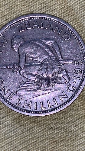 1935 NEW ZEALAND ONE SHILLING +1965 + 1951 Set