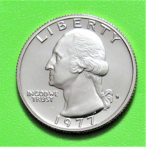 1977-S 25 Cents - Washington Quarter - Cameo Proof