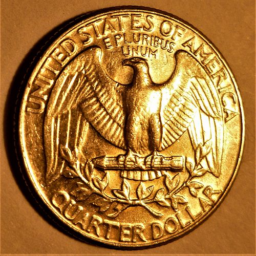 1983 D Washington Quarter w/ Spitting Eagle Die Clash