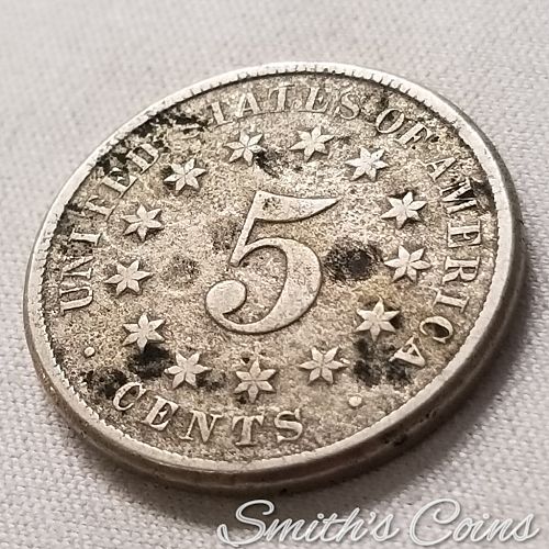 1870 ~ Shield Nickel ~ Net VG