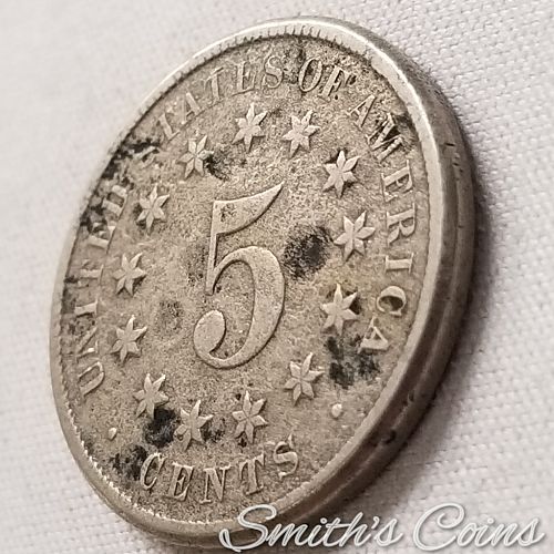 1870 ~ Shield Nickel ~ Net VG