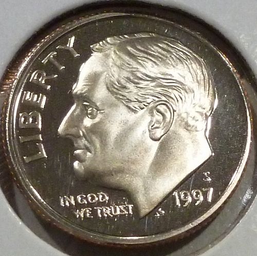 1997-S GEM Brilliant Proof Roosevelt Dime (003)