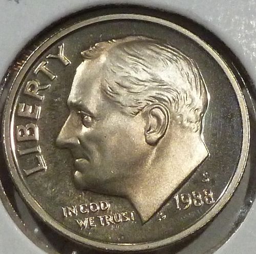 1988-S GEM Brilliant Proof Roosevelt Dime (006)