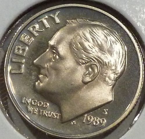 1989-S GEM Brilliant Proof Roosevelt Dime (009)