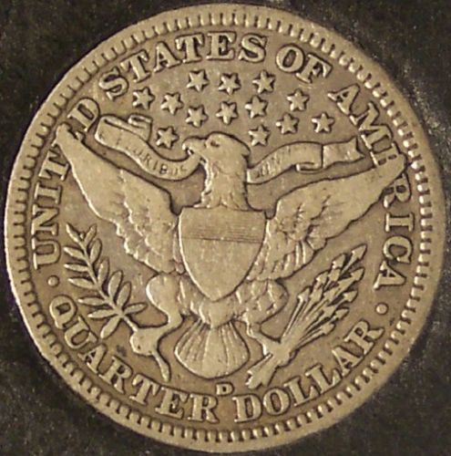 1908-D Barber Quarter F #0156