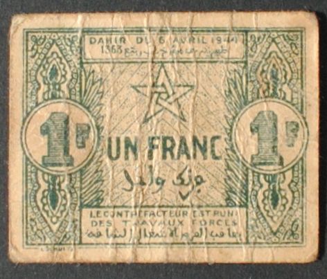 Morocco P42 Franc Fine