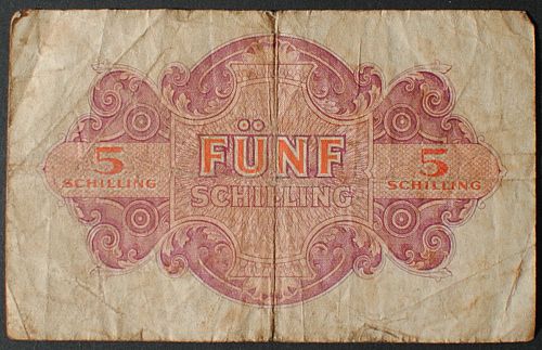 Austria P105 5 Schilling Fine