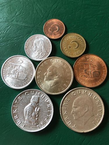 Turkey 8 Coin Lot