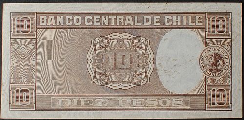 Chile P120 10 Pesos AU