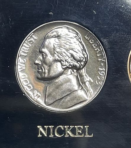 1953-P High Grade Scarce US Proof Mint Set • Encapsulated Capital Holder •