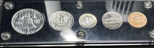 1953-P High Grade Scarce US Proof Mint Set • Encapsulated Capital Holder •