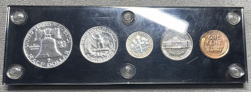 1953-P High Grade Scarce US Proof Mint Set • Encapsulated Capital Holder •