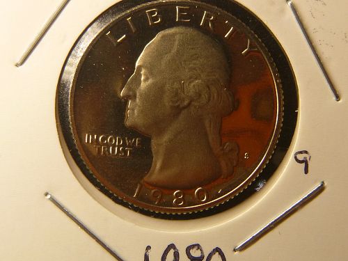 1980 S Washington Quarters Clad Composition