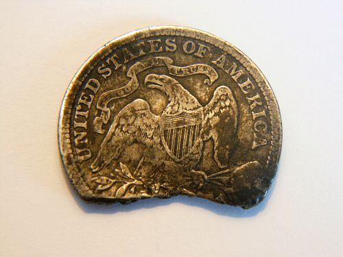 *RARE*1891 Seated Liberty Quarter with Die Cud & Defective Broken Planchet Error