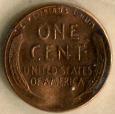 1958 - P  LINCOLN  CENT    A U