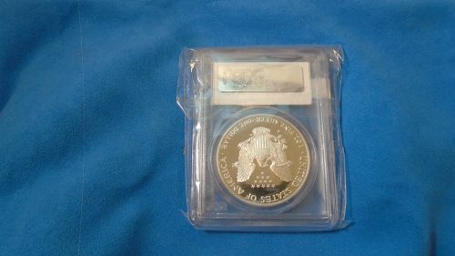 2001 (W) PCGS PR69DCAM Silver Eagle Item  (# 054)