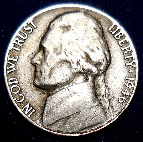 ✅1946-P Jefferson Nickel✅