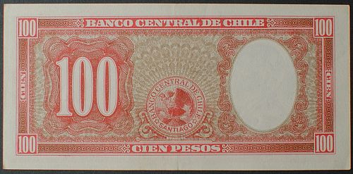 Chile P114 100 Pesos XF+