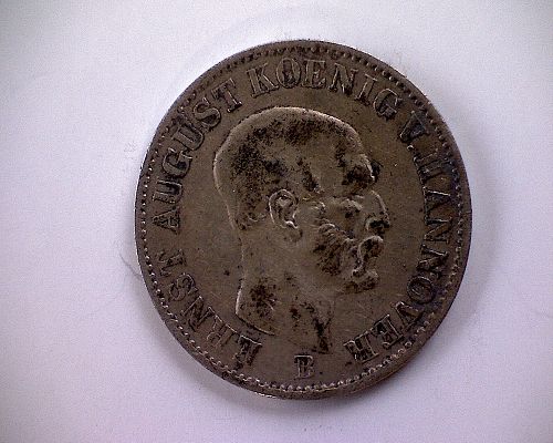 1851B  GERMANY 1/12 THALER "HANNOVER"  "SILVER"