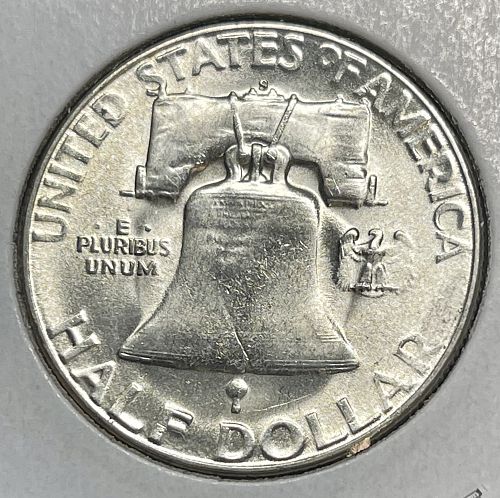 1951-S Brilliant Uncirculated/MS60+ Franklin Silver US Half Dollar
