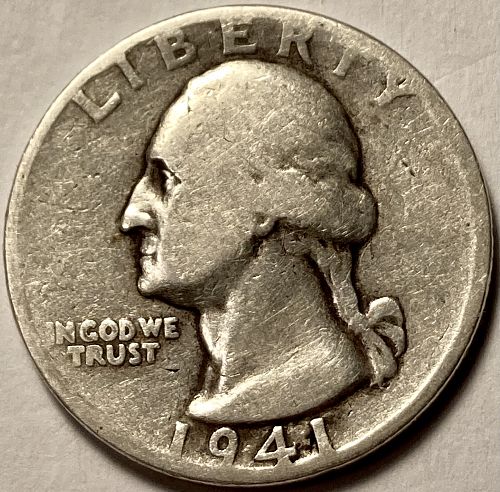 1941 P Washington Quarters