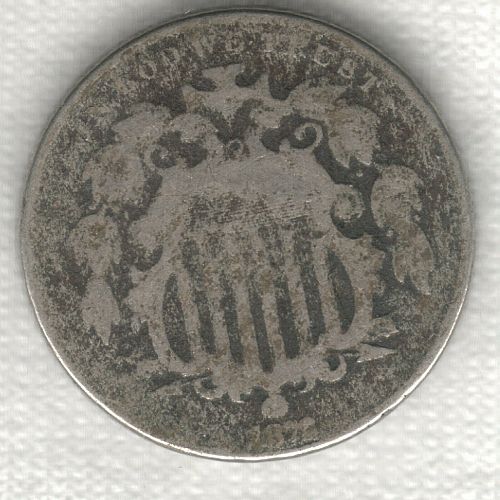 1872 Shield Nickel (better date)