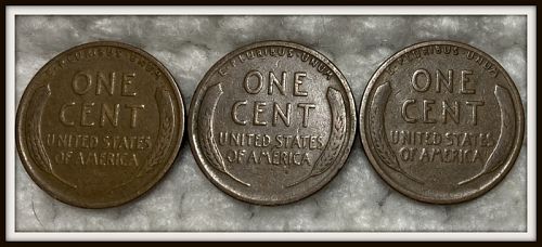 1928-P,D,S 1C Lincoln Wheat Cents