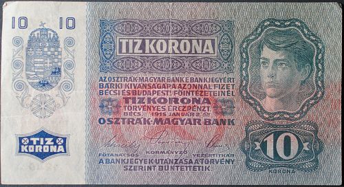 Austria P51a 10 Korona VF