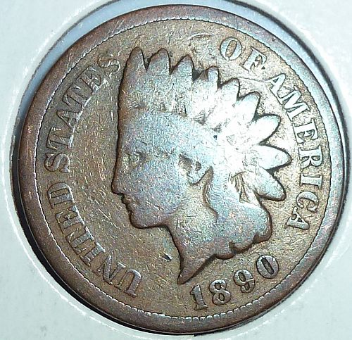 1890 Indian Cent Grades GOOD ( 10011 )