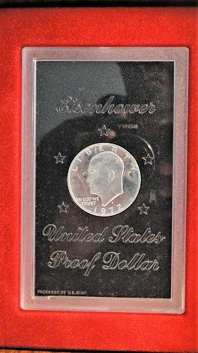 1972-S Silver Proof Ike Dollar - Brown Ike