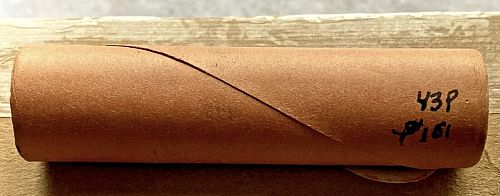 Original Bank Wrapped Roll OBW 1943 Lincoln Cent BU Fed Reserve Bank Cleveland