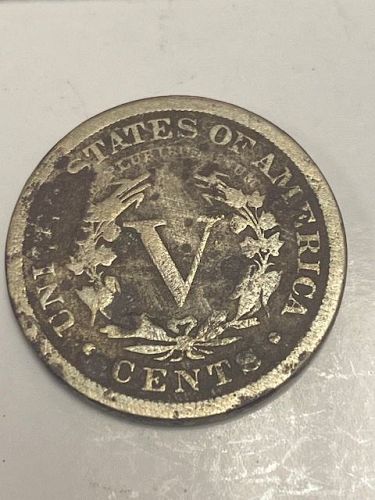 1883-P WITH CENTS LIBERTY "V" NICKEL 5C - UNGRADED