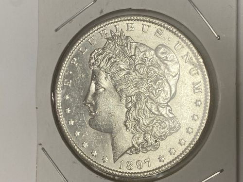 1897-P MORGAN SILVER DOLLAR - HIGH GRADE - UNGRADED