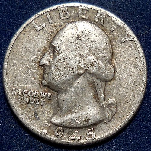 ✅1945-P Silver Quarter✅