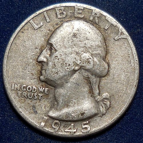 1945-P Silver Quarter