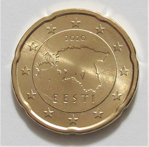 2020 Estonia 20 Euro Cents - Uncirculated