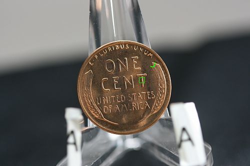 1955 S Lincoln Cent Solid Gem BU REV: DIE Chip