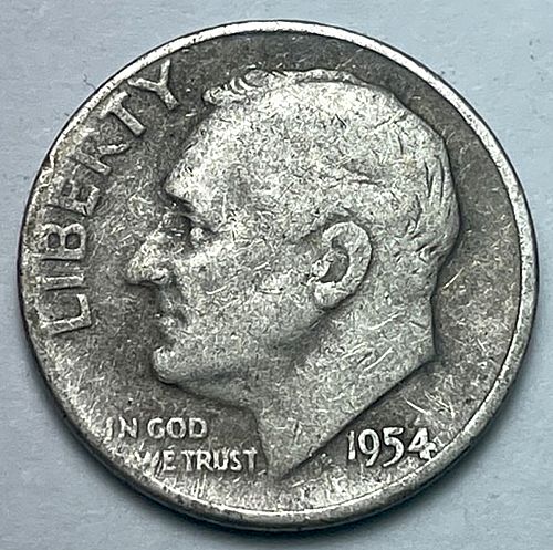 1954 Roosevelt Dimes Silver Composition  41351