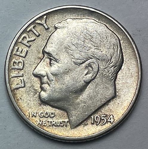 1954 Roosevelt Dimes Silver Composition  3211